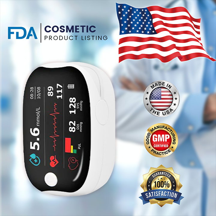 3-in-1 Health Monitor Painless Testing - Extremely Fast Readings - Accurate Tracking ✅ Blood Glucose ✅ Heart Rate ✅ Blood Oxygen All in One