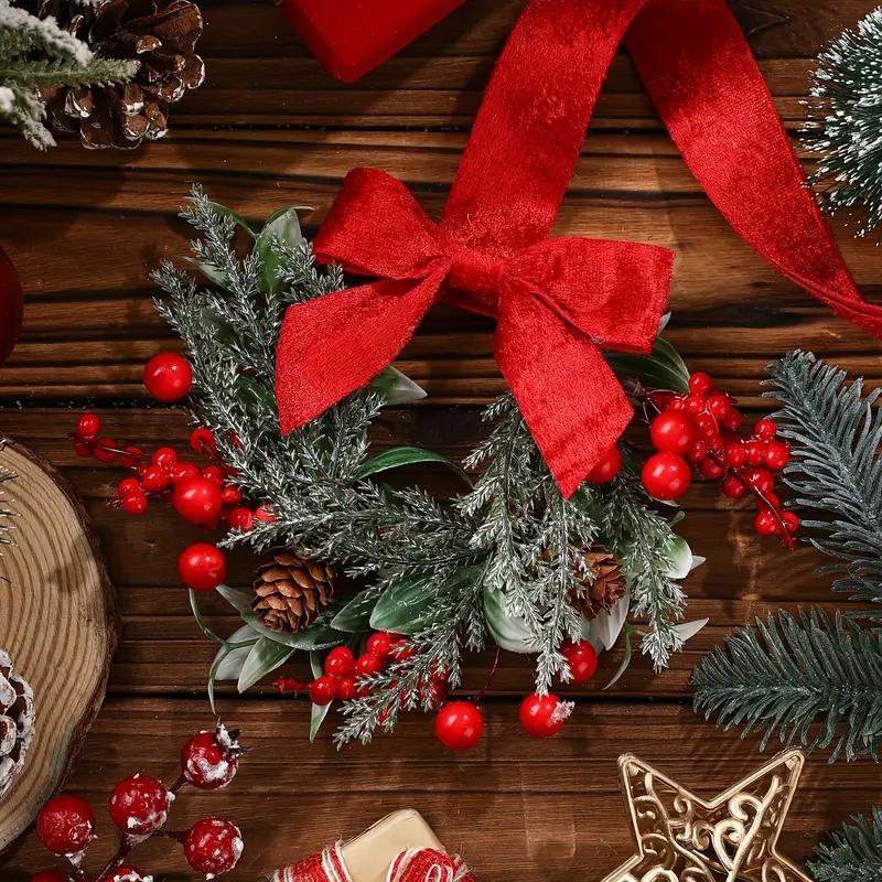 Mini Christmas Wreaths for Cabinets—Maximum Holiday Magic