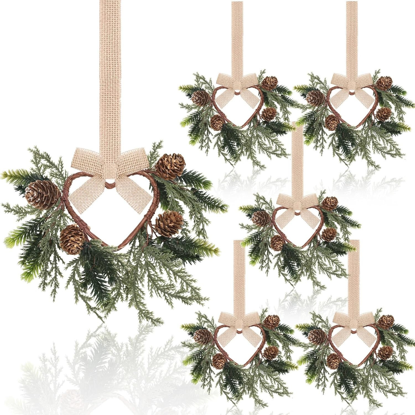 Mini Christmas Wreaths for Cabinets—Maximum Holiday Magic