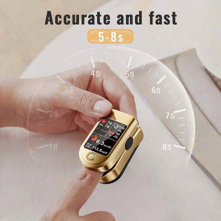 3-in-1 Health Monitor Painless Testing - Extremely Fast Readings - Accurate Tracking ✅ Blood Glucose ✅ Heart Rate ✅ Blood Oxygen All in One