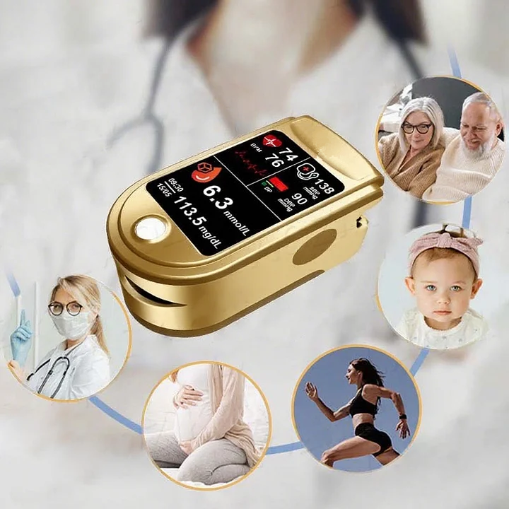 3-in-1 Health Monitor Painless Testing - Extremely Fast Readings - Accurate Tracking ✅ Blood Glucose ✅ Heart Rate ✅ Blood Oxygen All in One