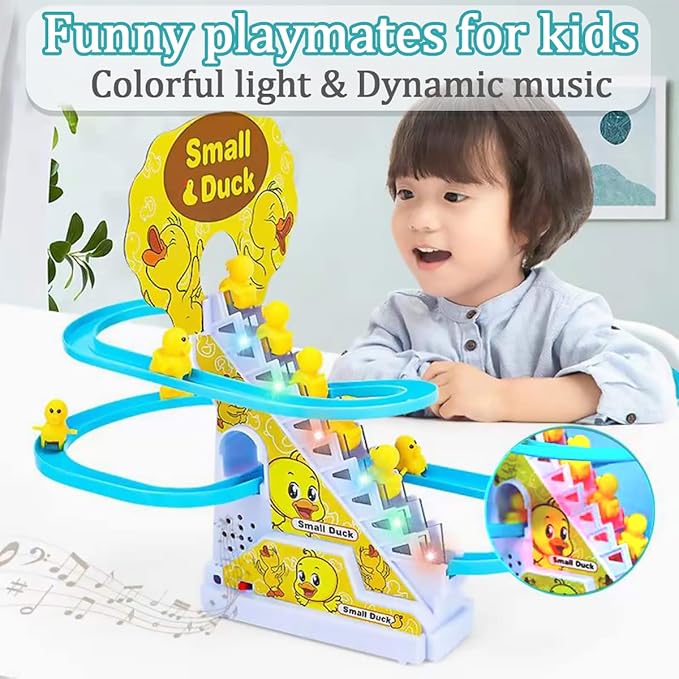 Stair Climbing Ducklings Race Track Set