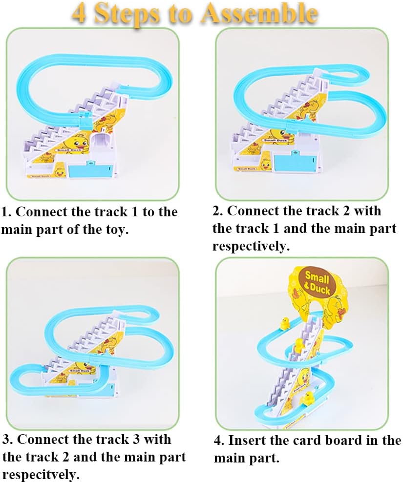 Stair Climbing Ducklings Race Track Set