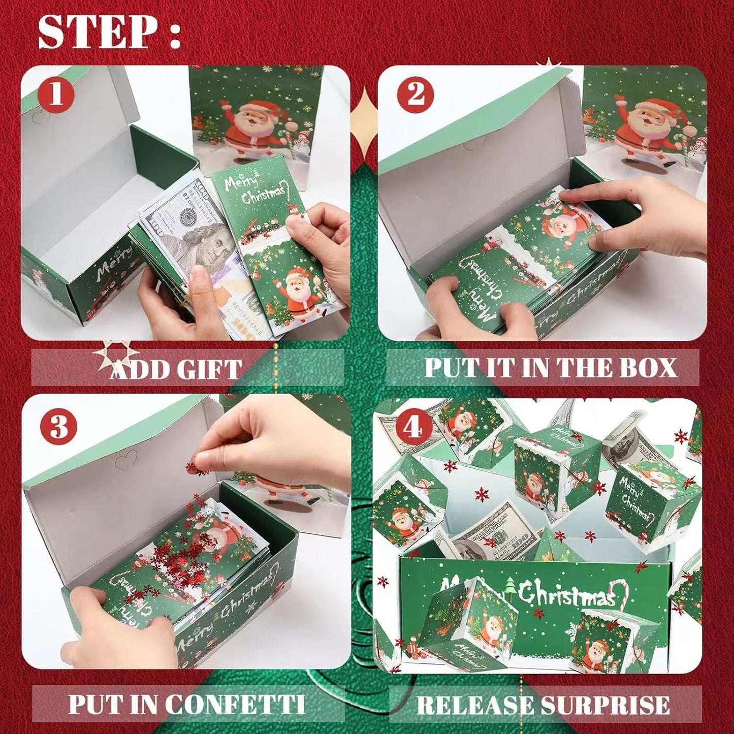 🎅🎁Christmas Surprise Explosion Box