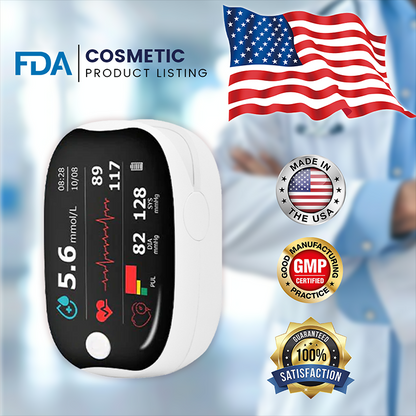 3-in-1 Health Monitor Painless Testing - Extremely Fast Readings - Accurate Tracking ✅ Blood Glucose ✅ Heart Rate ✅ Blood Oxygen All in One