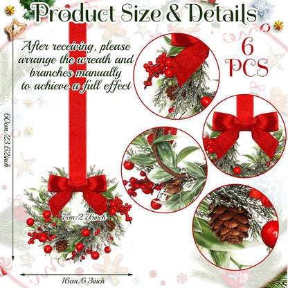 Mini Christmas Wreaths for Cabinets—Maximum Holiday Magic