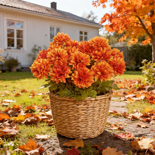 🔥$8.99 On Sale Today Only🌼- UV Resistant Faux Mums Flowers