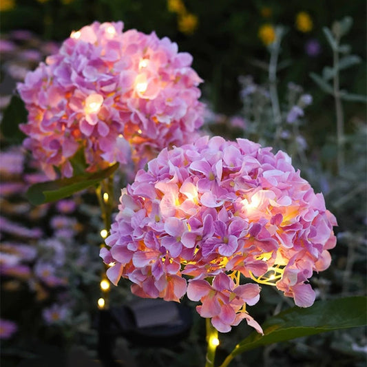 🔥Summer Sale🔥Outdoor Solar Hydrangea Flower Lights
