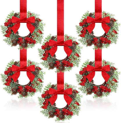 Mini Christmas Wreaths for Cabinets—Maximum Holiday Magic