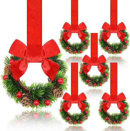 Mini Christmas Wreaths for Cabinets—Maximum Holiday Magic